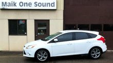 2013 Ford Focus with professional window tint in North Bay
